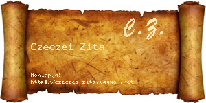 Czeczei Zita névjegykártya